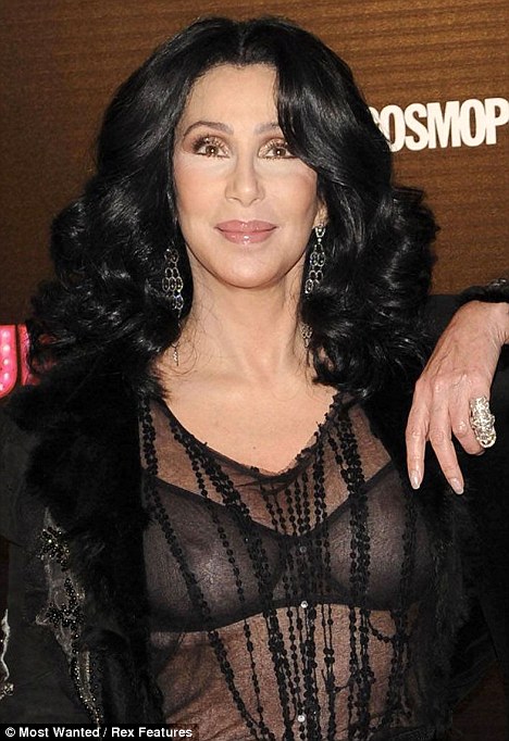 Cher see through bra According to MailOnline