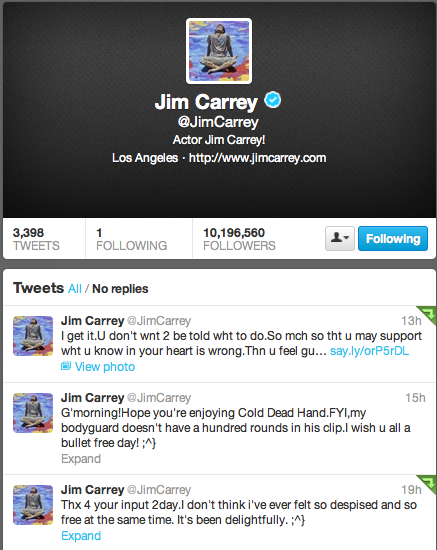 Jim Carrey Twitter